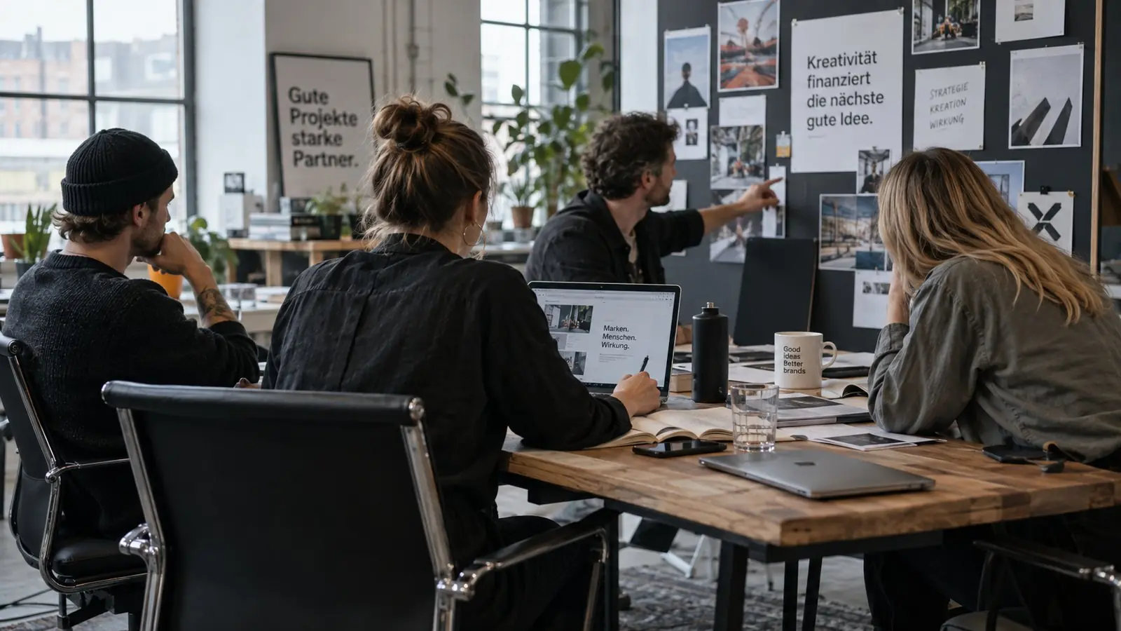 Teambesprechung in einer Agentur